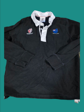 4/$67 Deal! Rugby World Cup 2023 New Zealand Kids Black Polo Shirt